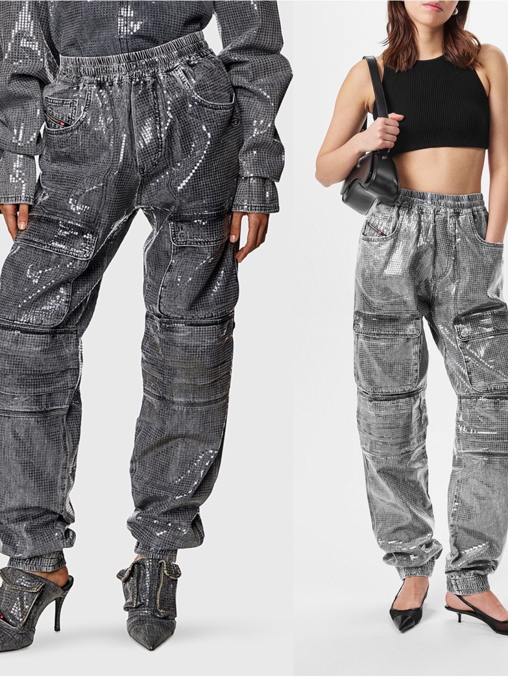 Diesel Women D-Mirt-S Cargo Jeans 27